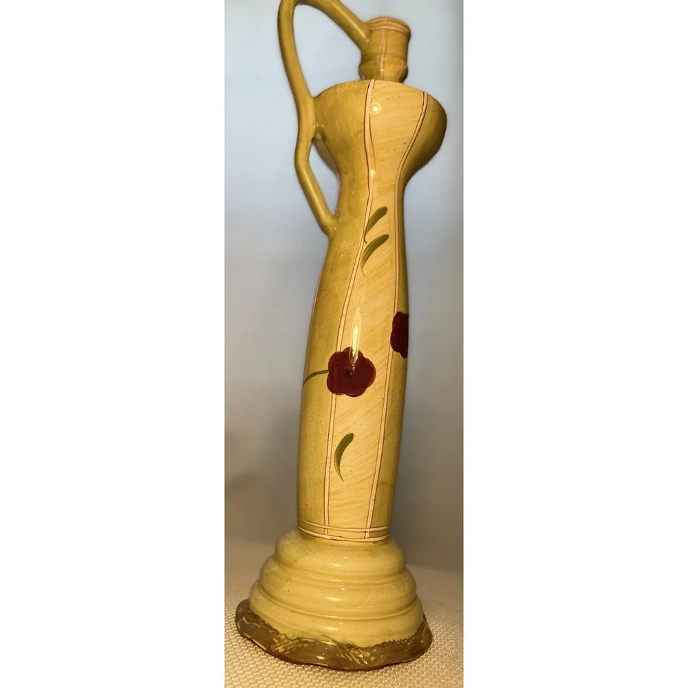 Amelie Collection Beautiful Tall Candle holder/ Art Deco 16 inches tall
